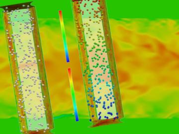 Academic researchers look to Argonne’s Mira supercomputer to better understand boiling phenomena, bubble formation and two-phase bubbly flow inside nuclear reactors. Credit: Igor Bolotnov/North Carolina State University