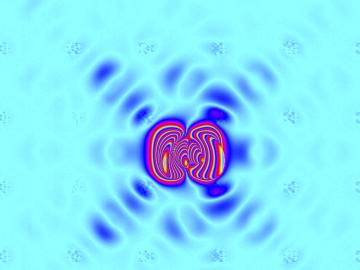 Redistribution of electronic clouds causes a lattice instability and freezes the flow of heat in highly efficient tin selenide. The crystal lattice adopts a distorted state in which the chemical bonds are stretched into an accordion-like configuration, an