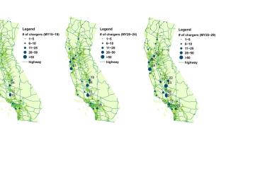 California charging EV station map