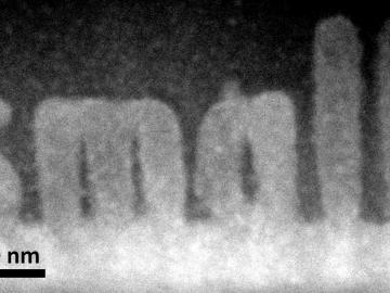 ORNL researchers used a new scanning transmission electron microscopy technique to sculpt 3-D nanoscale features in a complex oxide material.