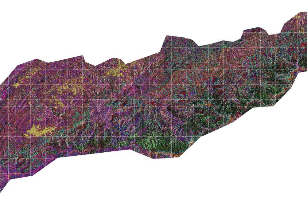 This ORNL-developed map depicts different classes of vegetation canopy structure in the Tennessee portion of the Great Smoky Mountains National Park.