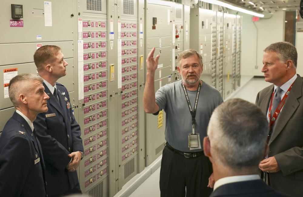 Representatives from the US Air Force met with DOE and ORNL computing and global security team members on July 10 to kick off the collaboration.