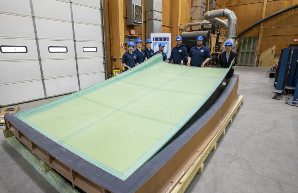 Large-scale 3D printed boat mold from bioderived materials