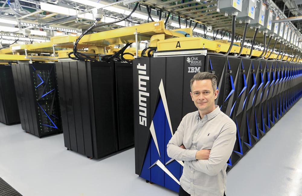 Gaute Hagen uses ORNL's Summit supercomputer to model scientifically interesting atomic nuclei.