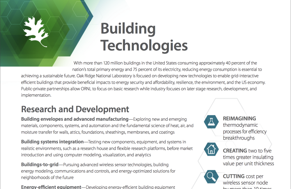 Buildings fact sheet