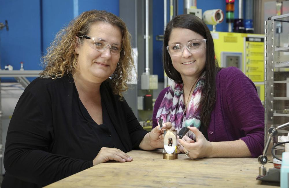 scientists with 3D-printed collimators