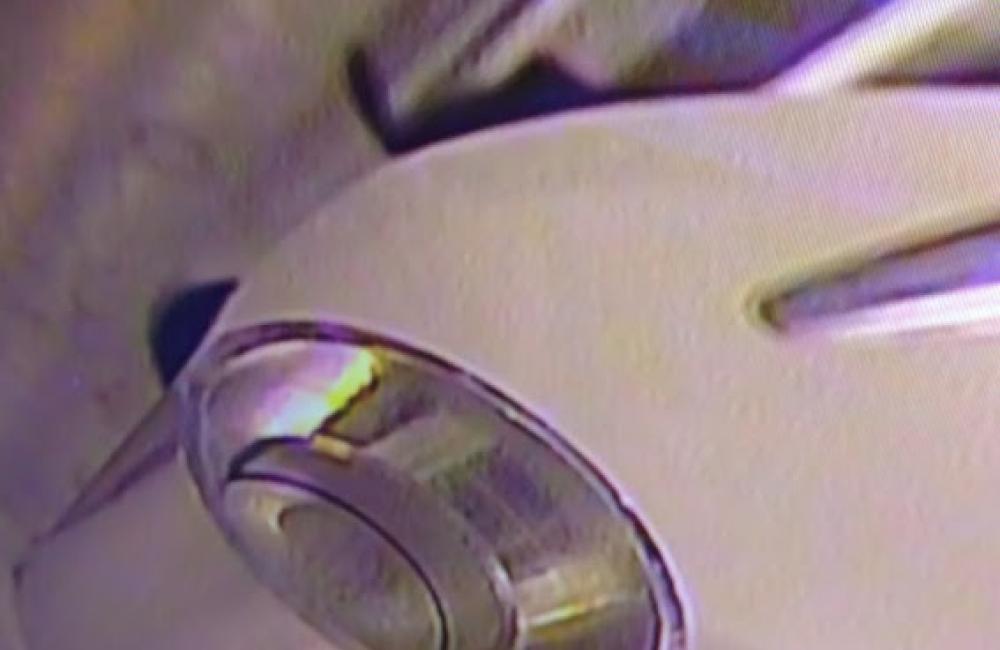Ra-226 pellets are loaded in a target for irradiation in ORNL’s High Flux Isotope Reactor. Credit: Oak Ridge National Laboratory, U.S. Dept. of Energy