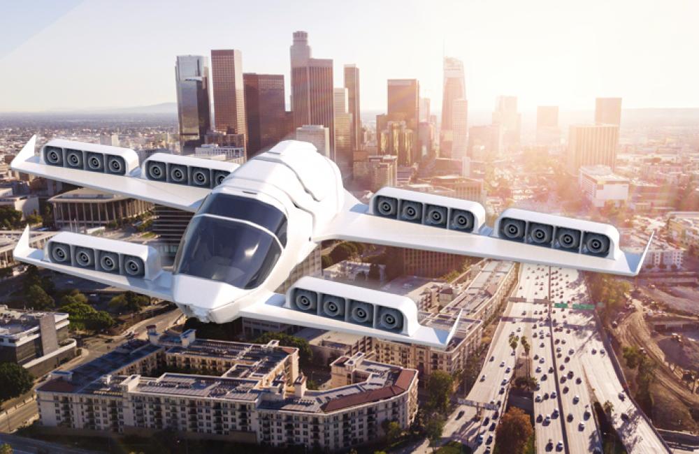 Drawing of air taxis