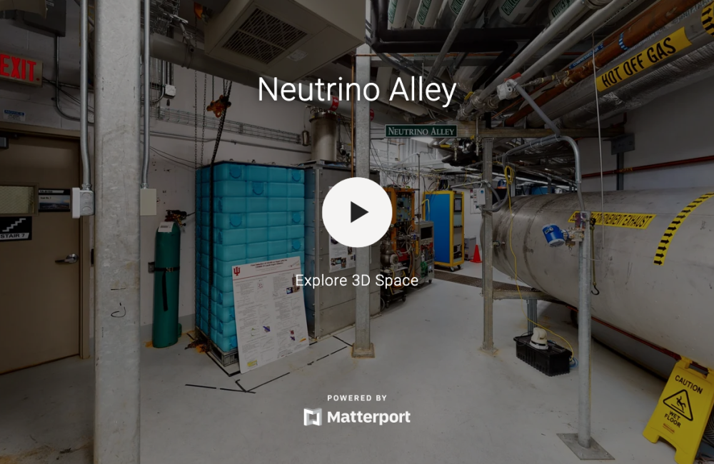 Image shows tour starting point of Neutrino Alley