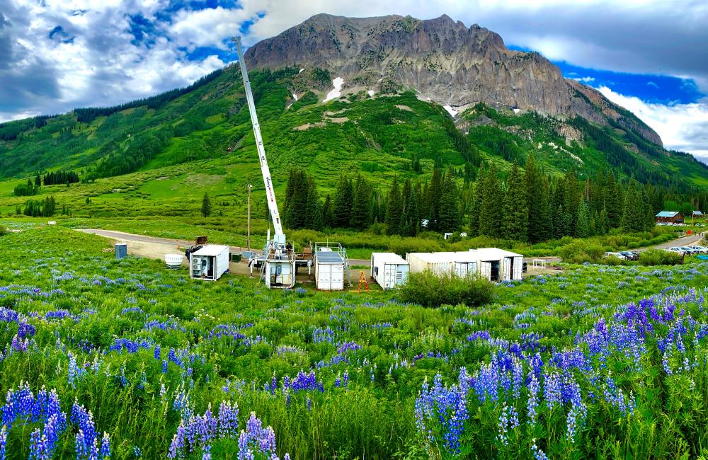 Instruments gather atmospheric data at the Colorado site as part of the Atmospheric Radiation  Measurement User Facility’s SAIL campaign. SAIL integrates expertise and capabilities from  Department of Energy national laboratories, the U.S. Geological Survey, the National Oceanic and  Atmospheric Administration and the Rocky Mountain Biological Laboratory. Credit: DOE ARM user  facility 