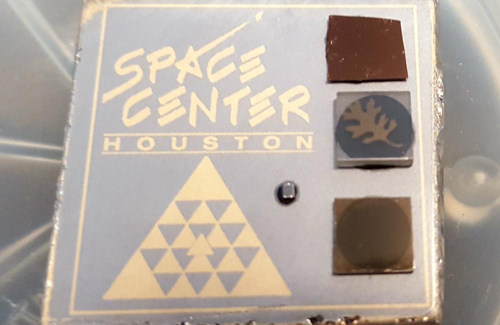 Samples of four unique materials hitched a ride to space as part of an effort by ORNL scientists to evaluate how each fares under space conditions. Credit: Zac Ward/ORNL, U.S. Dept. of Energy