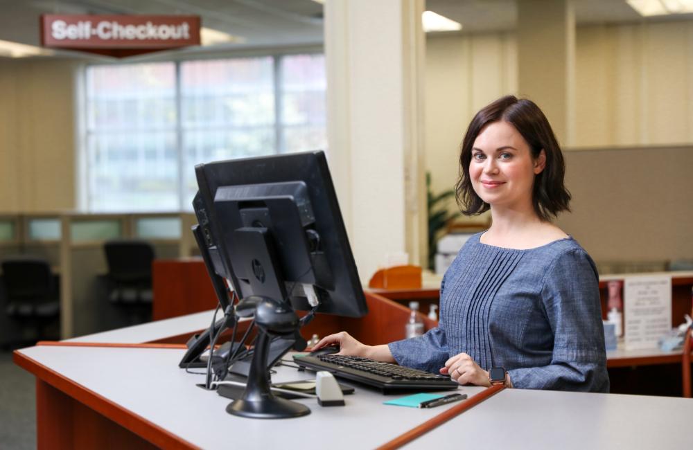 Library circulation desk