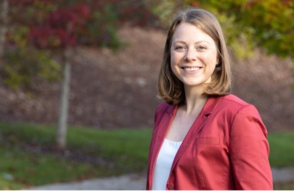 Friederike (Rike) Bostelmann is a nuclear data and reactor physics analyst at Oak Ridge National Laboratory working to advance new technology for nuclear power reactors as a clean energy source for electricity generation. Credit: ORNL, Carlos Jones