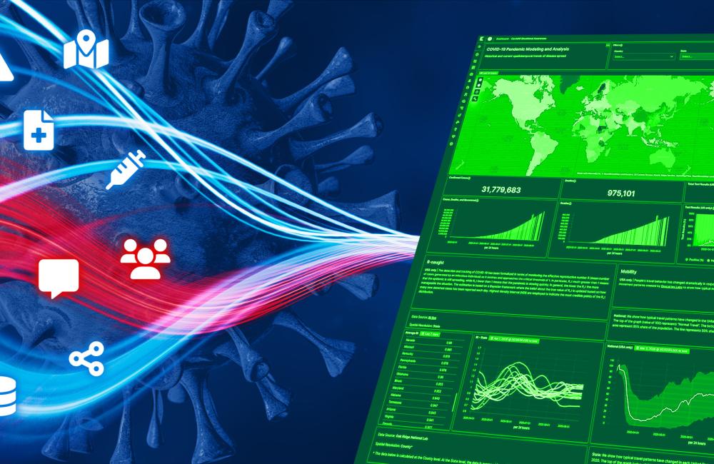 Data from different sources are joined on platforms created by ORNL researchers to offer better information for decision makers. Credit: ORNL/Nathan Armistead