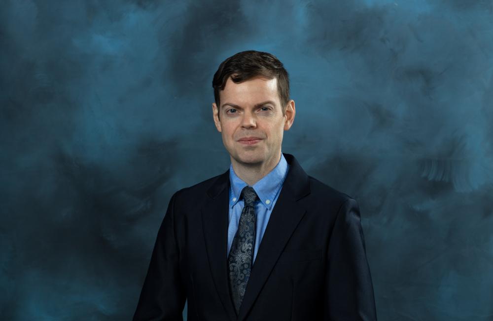 Studio portrait of a man