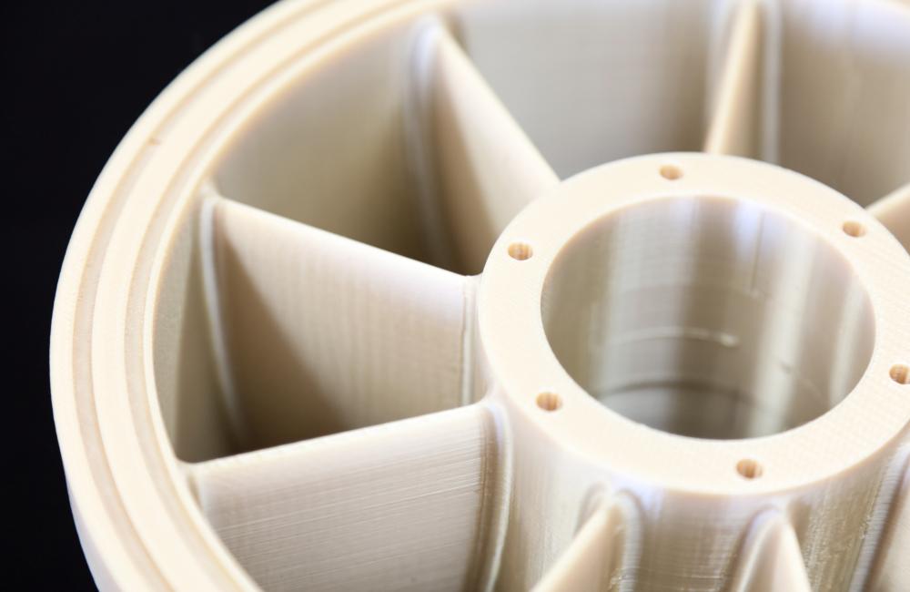 Newly manufactured fixed guide vane of a hydropower turbine system was additively created at the DOE Manufacturing Demonstration Facility at ORNL