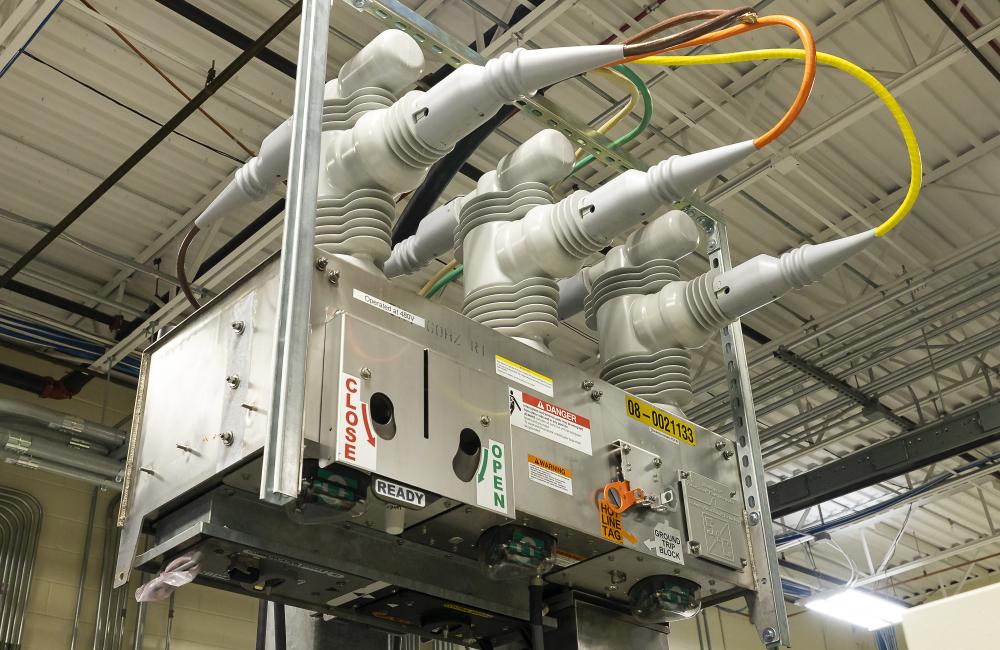 Large piece of machinery related to wiring large voltages in a lab