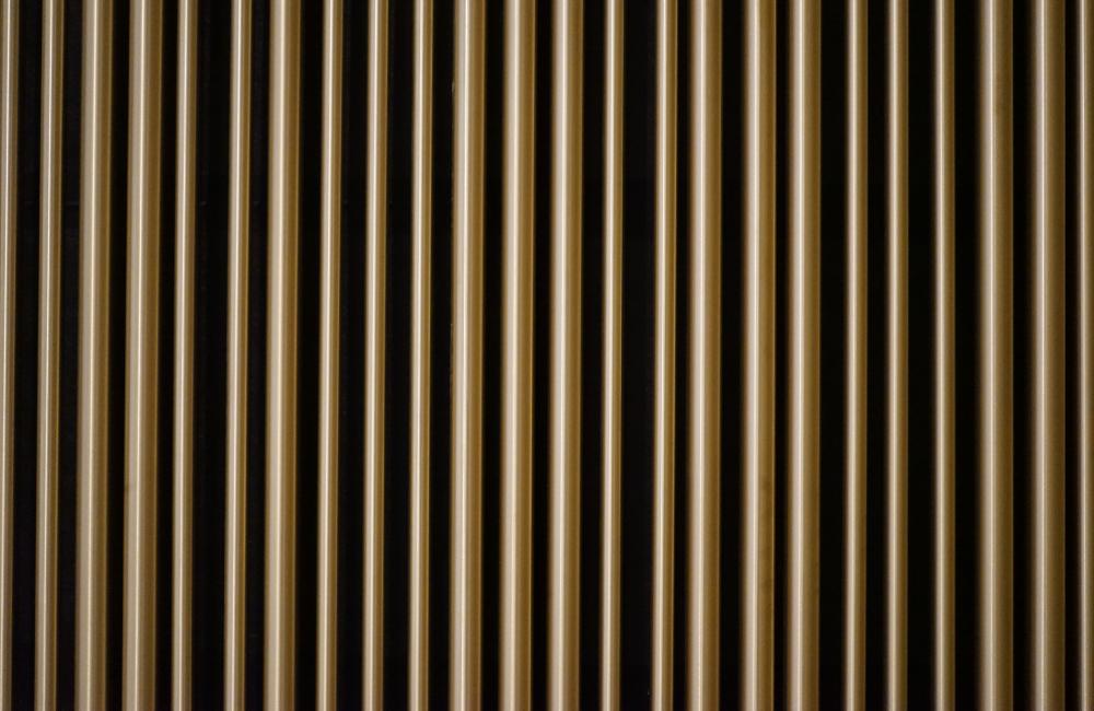 Closeup of golden metallic texture