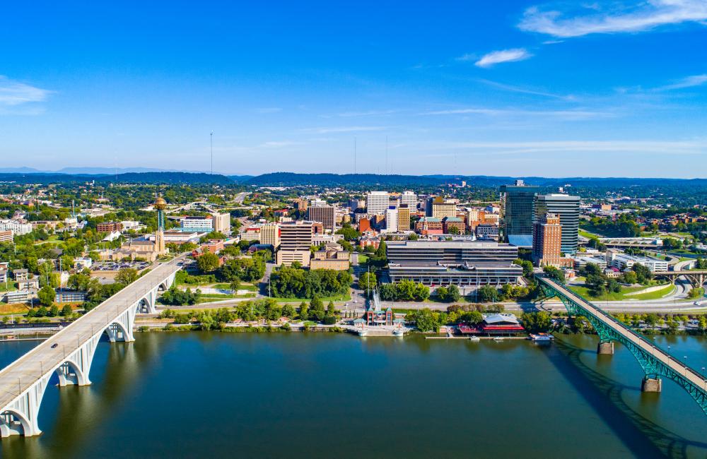 Techstars Industries of the Future Accelerator, a partnership among Techstars, ORNL, the Tennessee Valley Authority and the University of Tennessee System, is based in downtown Knoxville. Credit: Shutterstock