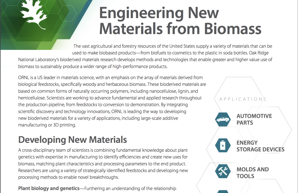 Bioderived materials fact sheet cover