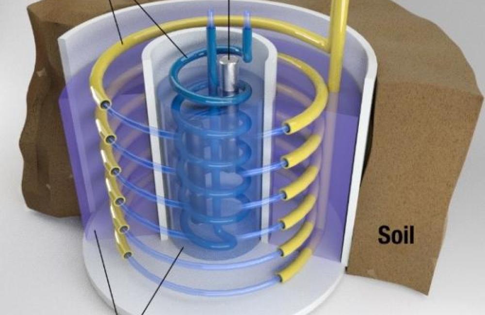 Dual purpose underground thermal battery