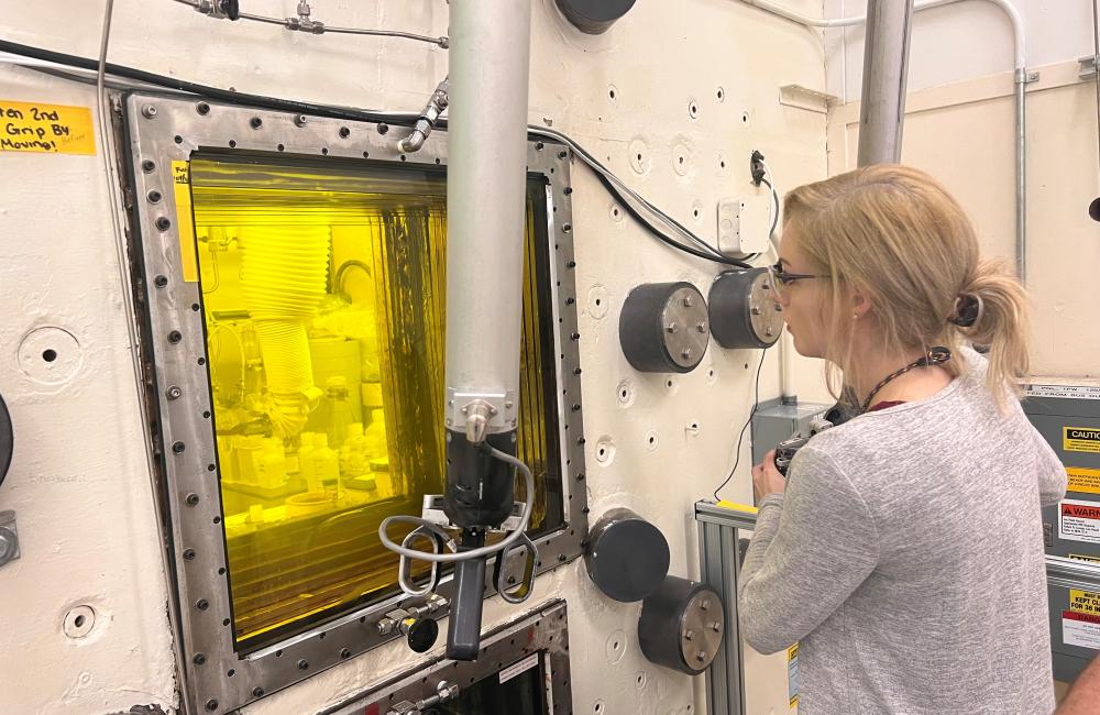 Seeing the difference Ac-225 could make to cancer patients made Raina Setzer want to come to ORNL to directly work with the isotope. Credit:Allison Peacock/ORNL, U.S. Dept. of Energy