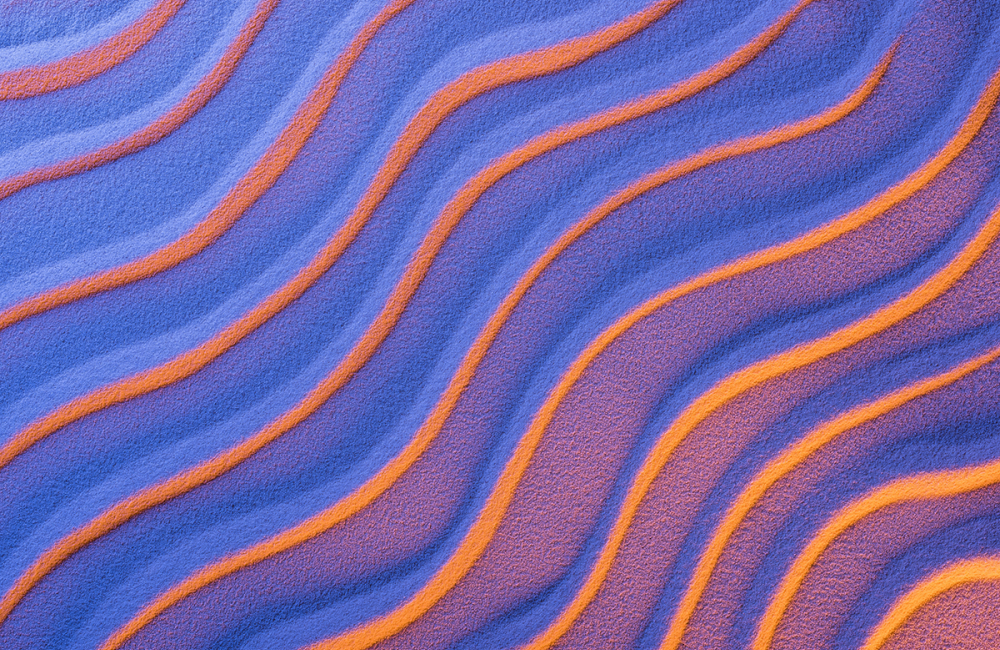 Waves in sand abstract image