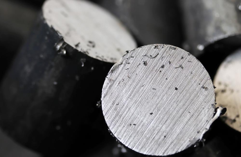 Heap of untreated raw steel at the factory. Image from Envato