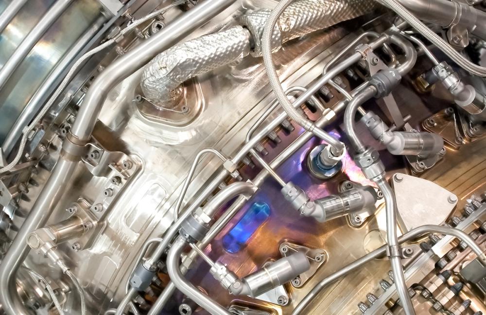 Aviation jet engine. image from Envato