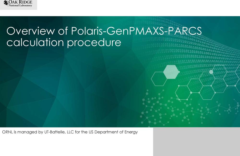 Overview of Polaris-GENPMAXS-PARCS Calculation Procedure
