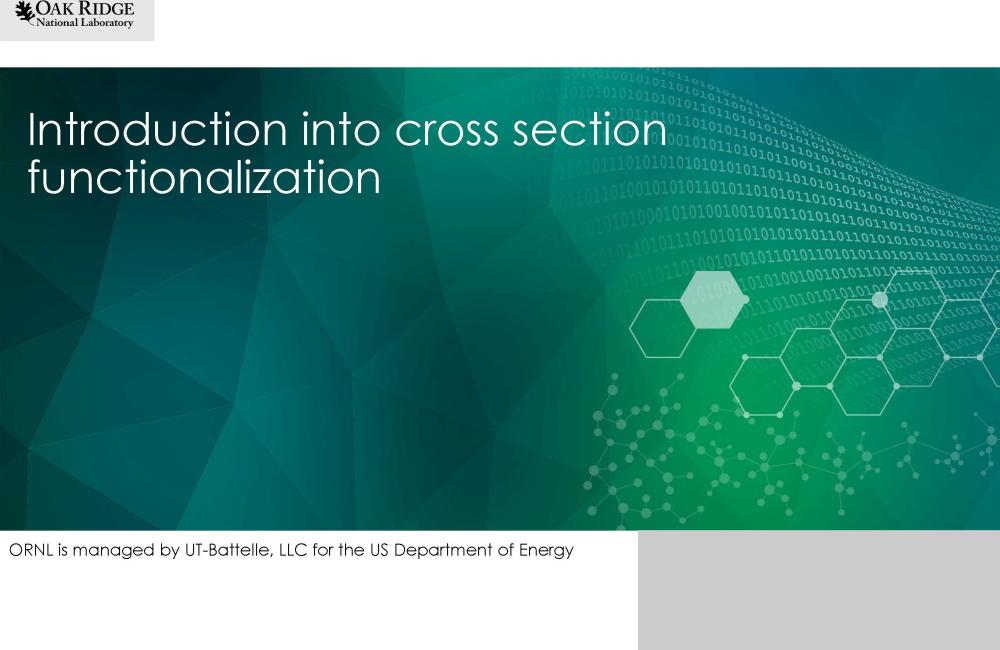 Introduction into cross section functionalization