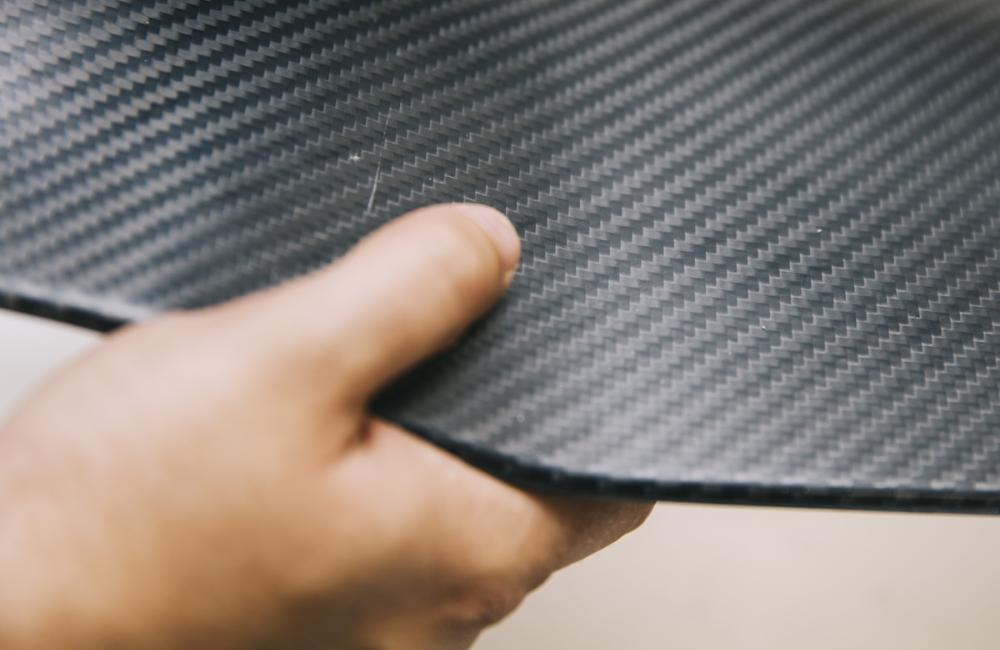 Closeup detail of the carbon fiber workshop. Image from Envato