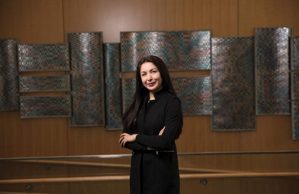 ORNL chemist Athena Safa Sefat. Image credit: Carlos Jones, ORNL