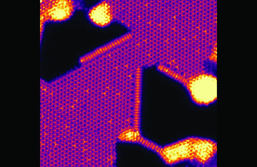 An ORNL-led team used scanning transmission electron microscopy to observed atomic transformations on the edges of pores in a two-dimensional transition metal dichalcogenide. The controlled production of nanopores with stable atomic edge structures may en