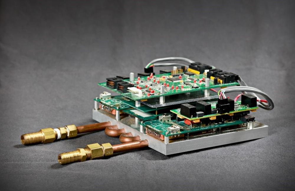 ORNL is co-developing a prototype device, known as a Smart Power Integrated Node or SPIN, which is designed to route multiple direct current energy sources in a home. Credit: Jason Richards/Oak Ridge National Laboratory, U.S. Dept. of Energy