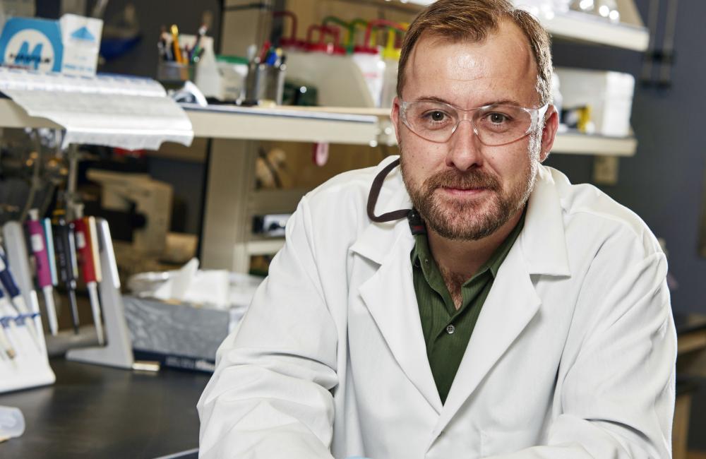 Andrew Stack of Oak Ridge National Laboratory calls on his expertise in geology, chemistry and computing to advance understanding of the dynamics of minerals underground. Image courtesy of Oak Ridge National Laboratory, U.S. Dept. of Energy; photographer 