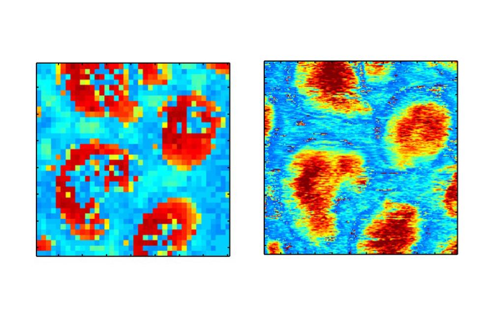 ORNL scientists developed a new microscopy technique that provides high-resolution images of nanomaterial behavior thousands of times faster than current techniques.