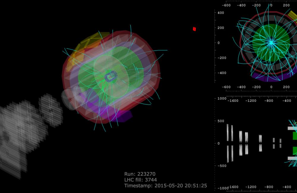 At the Large Hadron Collider, scientists have begun to collect new data from experiments such as ALICE, which aims to reproduce conditions similar to those that existed immediately after the Big Bang. Image courtesy of CERN