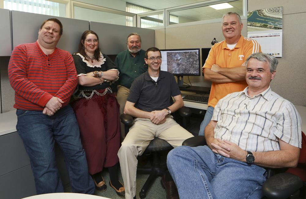 The Roane State Community College associates are (from left) Jeff Manning, Chris Zerr, Bruce Lester, Joe Pyle, Darrell Roddy and Rusty Dryman.