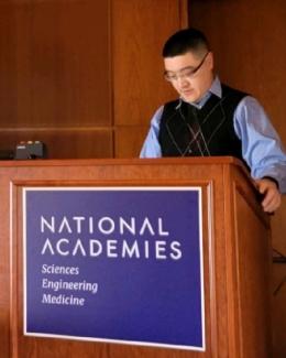 Dr. Haowen Xu was presenting his work at the National Academy of Sciences​​​​​​​ 
