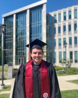 2021 photo of Franklin at graduation