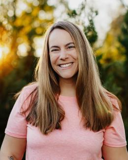 Photo of Nikki Jones outdoors with trees in the background