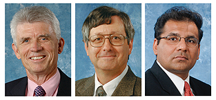Richard Bass, Stuart Daw and Amit Goyal (from left).