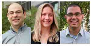 ORNL early career grant recipients (from left) are Gonzalo Alvarez-Campot, Nina Balke and Ezekial Unterberg.