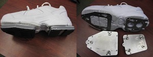 These special shoes include a device to study and monitor how amputees adjust to the prosthetics that allow them to walk again.