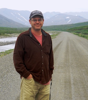 Daniel Hayes, shown here outside of Nome, Alaska, traveled to the Arctic in June to study climate change. Image credit: Santonu Goswami