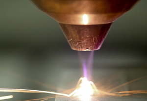 ORNL 3-D printer in use.