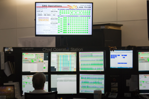 The accelerator-based pulse neutron source at ORNL's Spallation Neutron Source operated steadily for users at the maximum design power of 1.4 megawatts June 26. Credit: Genevieve Martin/ORNL.