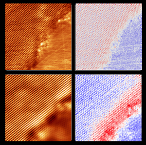 Scientists at the Oak Ridge National Laboratory have made the first direct observations of the electronic behaviors of a one-dimensional boundary separating atom-thin graphene and hexagonal boron nitride materials.