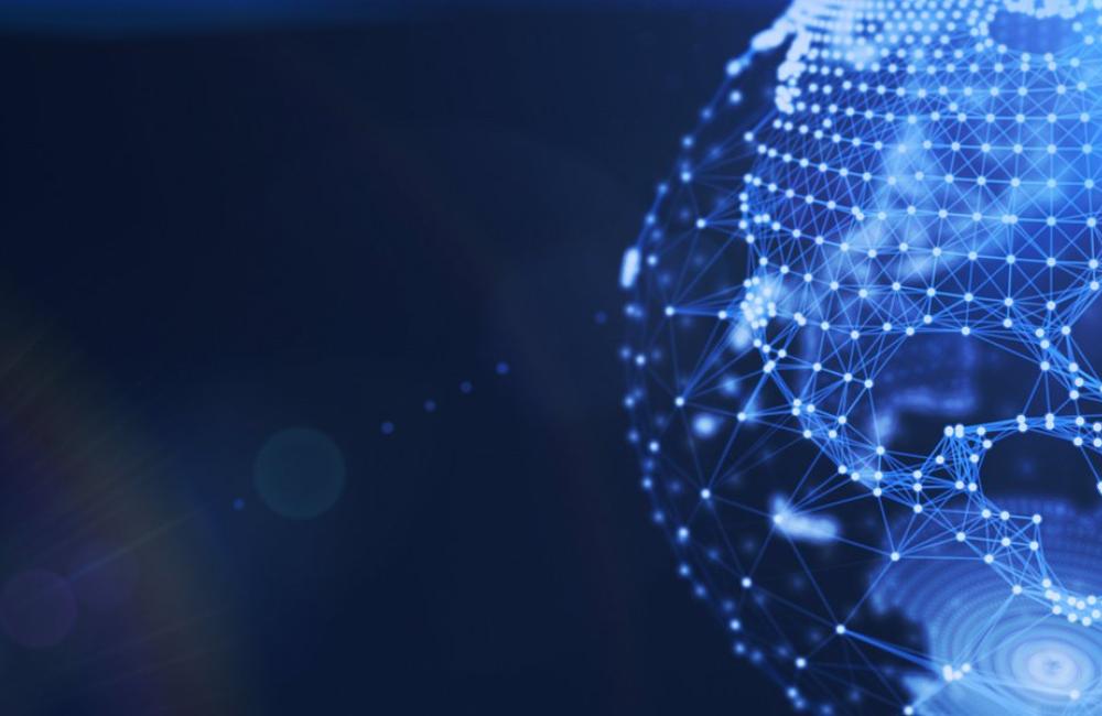 Advanced Tech - Analytics & AI Methods at Scale - digital map of global networks